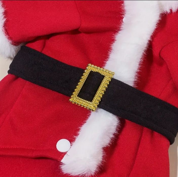 Camisola de pai natal para gato / cao (nova)