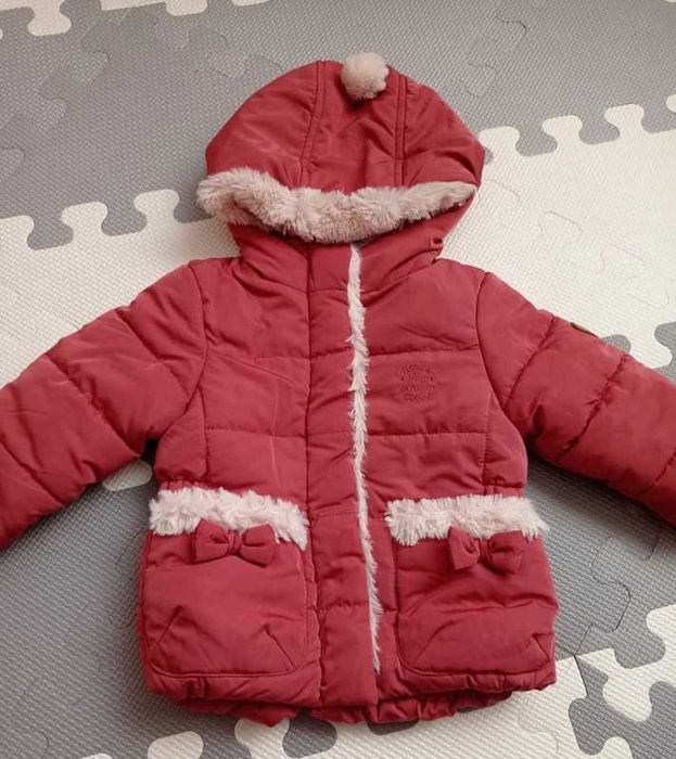 Kurtka niemowlęca z futerkiem C&A baby 68