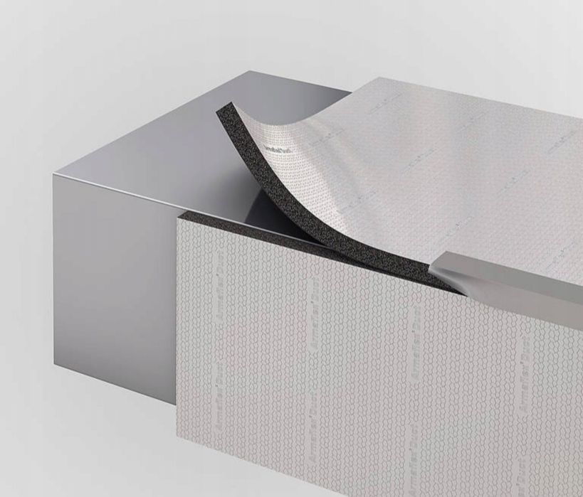 Mata wygłuszająca z klejem i aluminium 19 mm ,kamper