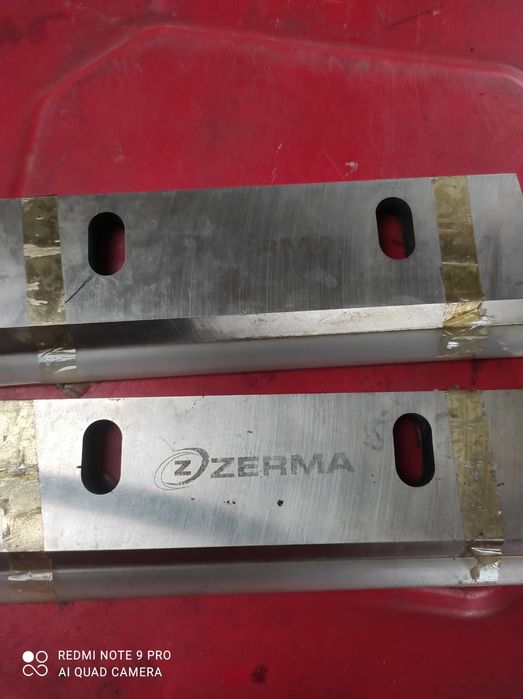 Noże do granulatora rozdrabniacza rębaka.