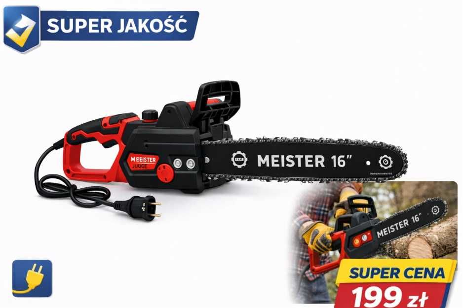 Piła łańcuchowa elektryczna 3600W prowadnica 16 cali 40 cm RöddER