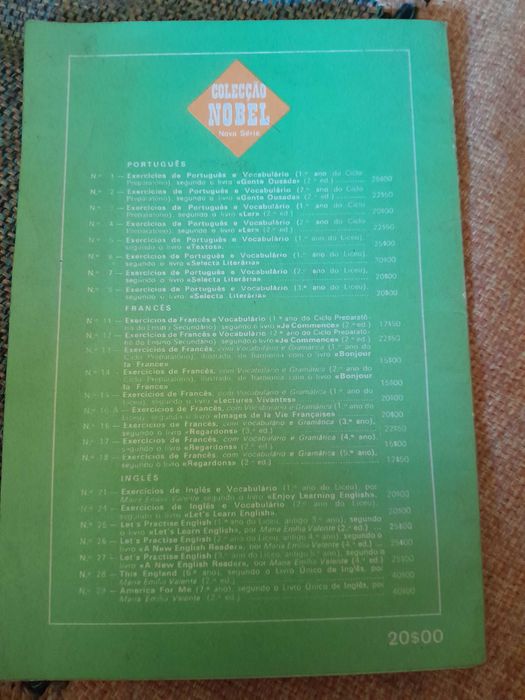 Exercícios de inglês com vocabulário