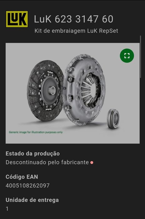 Kit de embraiagem Shawffler  - Novo