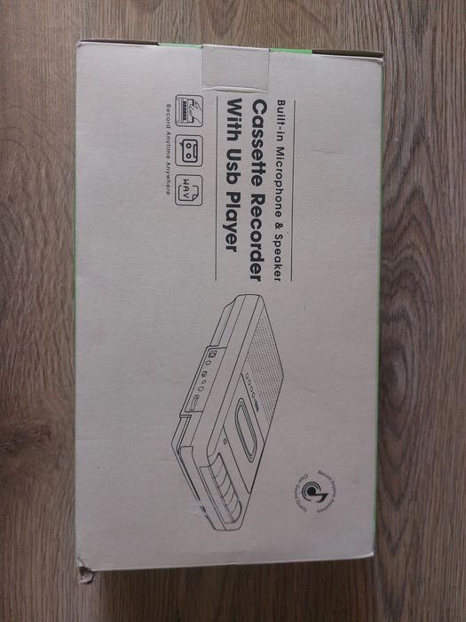 Портативний касетний магнітофон, касетний програвач, оцифровувач на USB з ручкою, навушниками, мікрофоном, динаміком