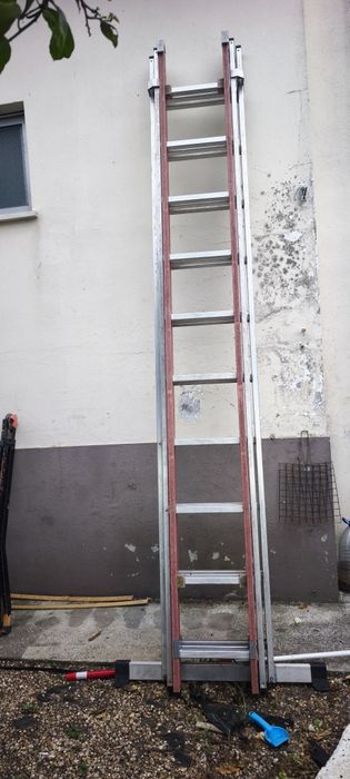 Escada com 3 lances 1 de fibra...