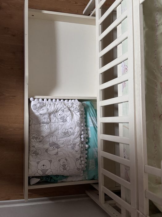 Дитяче ліжечко "Човник" (Лодочка) з маятником і ящиком