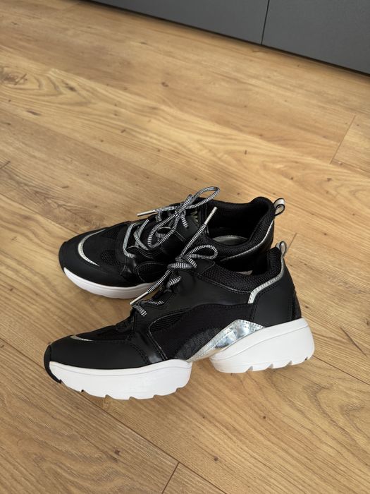 Оригінальні жіночі  кросівки  Michael Kors Octavia Trainer Tech Canvas Black