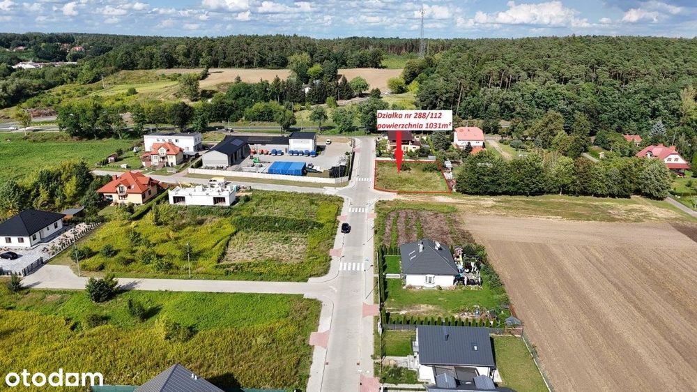 Działka w Słupnie koło Płocka- Calineczki - Widok 2