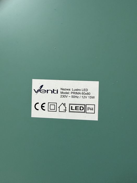 Venti lustro LED - Prima 60x80