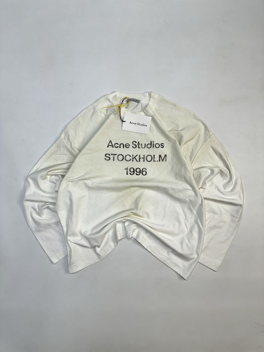 Acne Studios STOCKHOLM 1996 лонгслів лонгслив футболка кофта белая S M