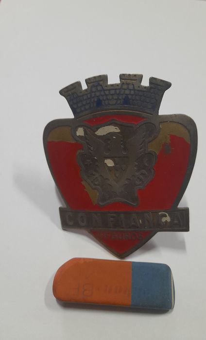 Seguros Confiança Placa Esmaltada