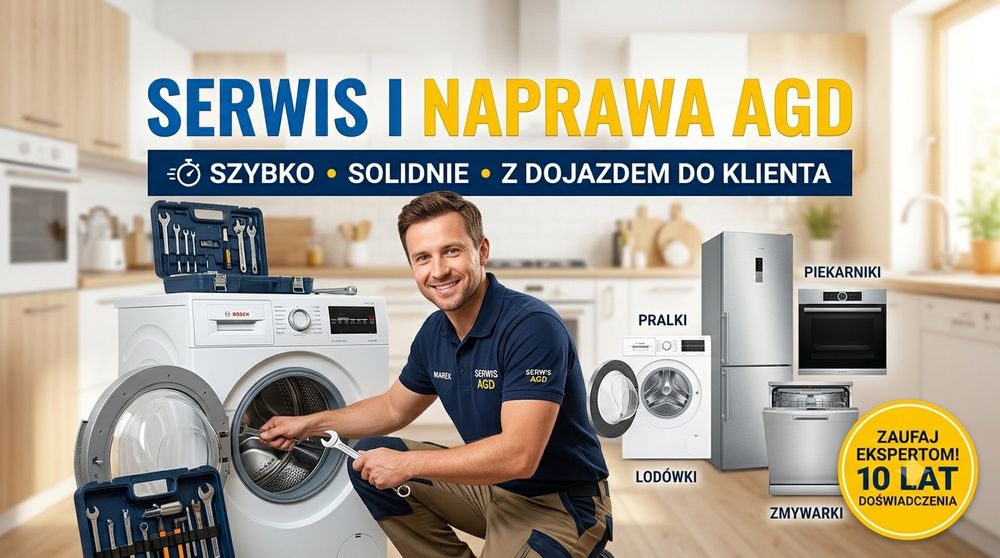 Szybka i skuteczna naprawa AGD pralek lodówek zmywarek suszarek piekarników elektroniki oraz klimatyzacji