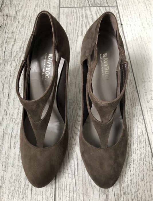 Брендові, замшеві туфлі giancarlo paoli