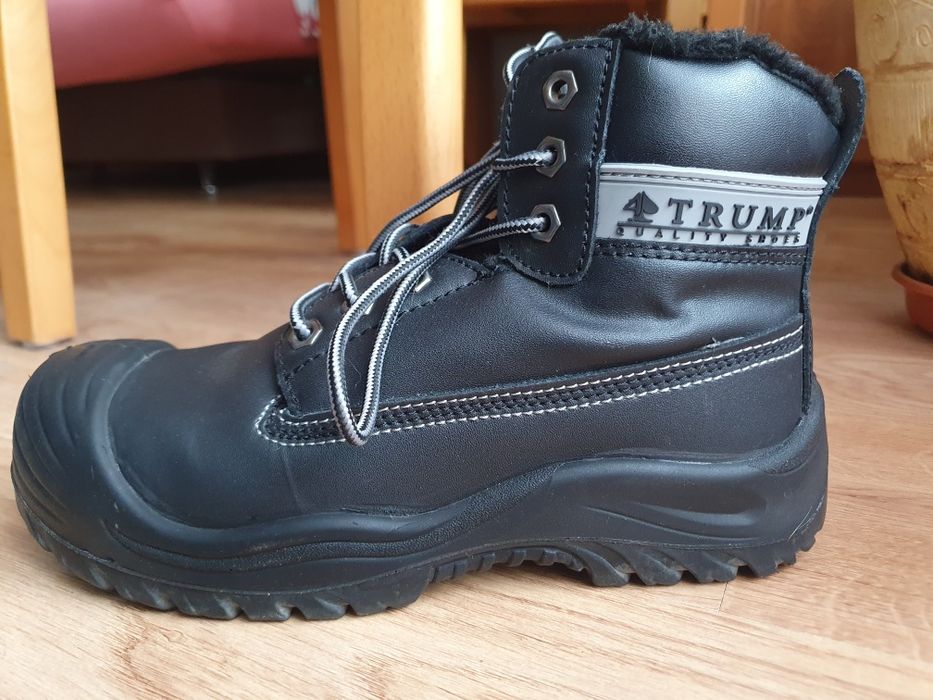 Buty trapery ocieplane z futerkiem obuwie ochronne