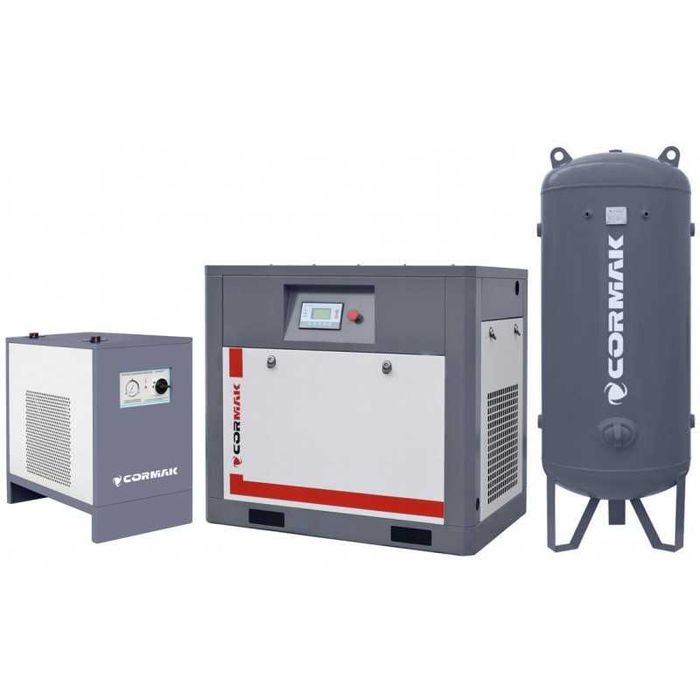Zestaw Kompresor THEOR 20 z falownikiem - 15kW - Osuszacz Butla 1000L