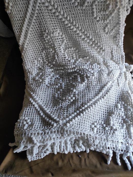 Colcha de renda cama de casal