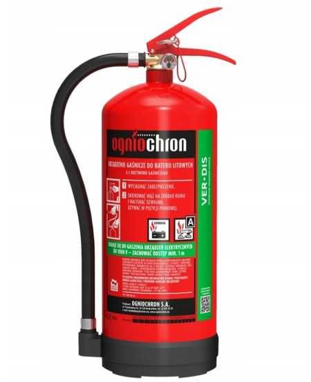 GAŚNICA proszkowa 6 KG VER-DIS do BATERII Litowych