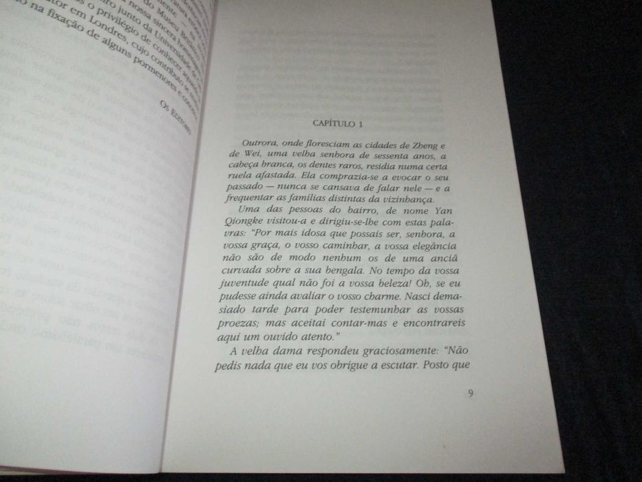 Livro História de uma Sedutora Narrativa chinesa da dinastia Ming