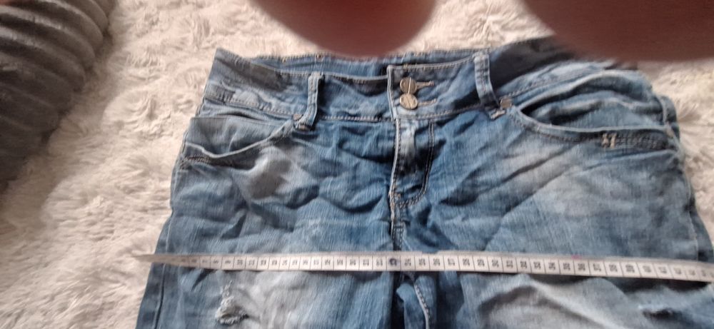 Spodenki jeansowe rybaczki rozm.40