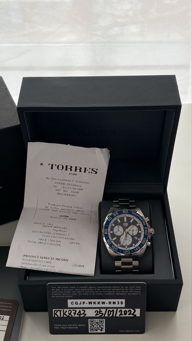 Relógio TAG HEUER Fórmula 1 RED BULL “Edicao Especial”