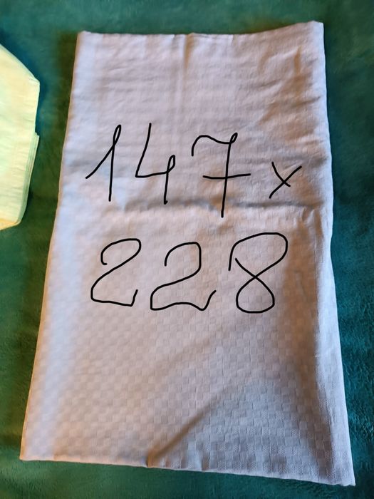 Bawełniany niebieski obrus hemtex duży