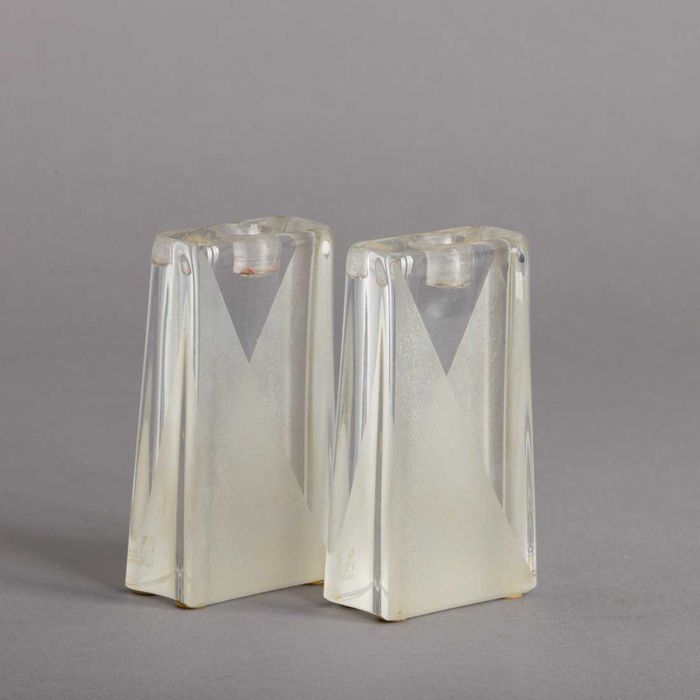 Tabuleiro com copos em cristal "Baccarat"