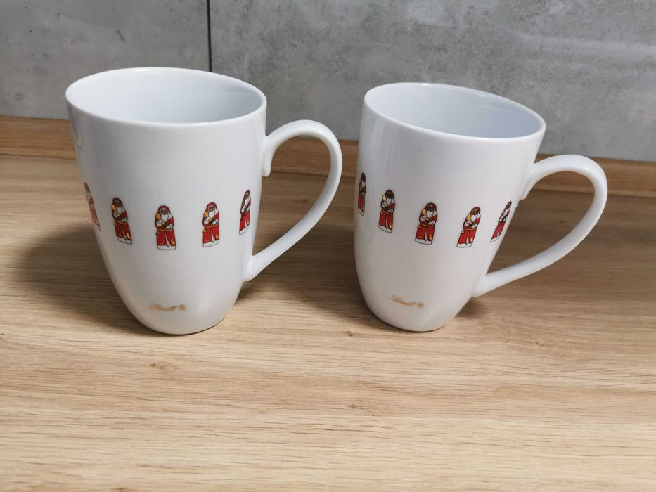 2  kolekcjonerskie kubki LINDT motyw świąteczny 60 zł komplet
