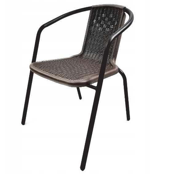 Mocne KRZESŁO METALOWE Nowoczesne Ogrodowe
