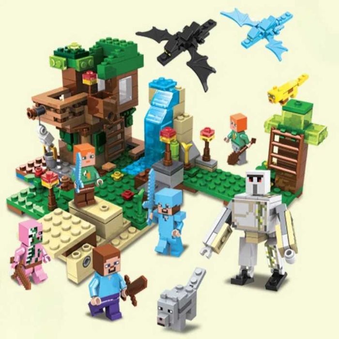 Конструткор Майнкрафт minecraft сумісний Лего Lego шахта село база