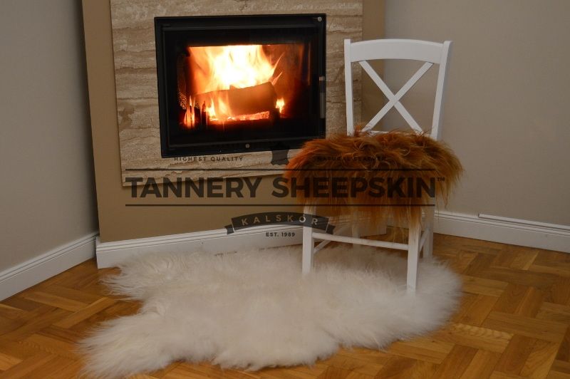 Podkładki Na Krzesło Z Naturalnych Skór Owczych  Skóra Owcza