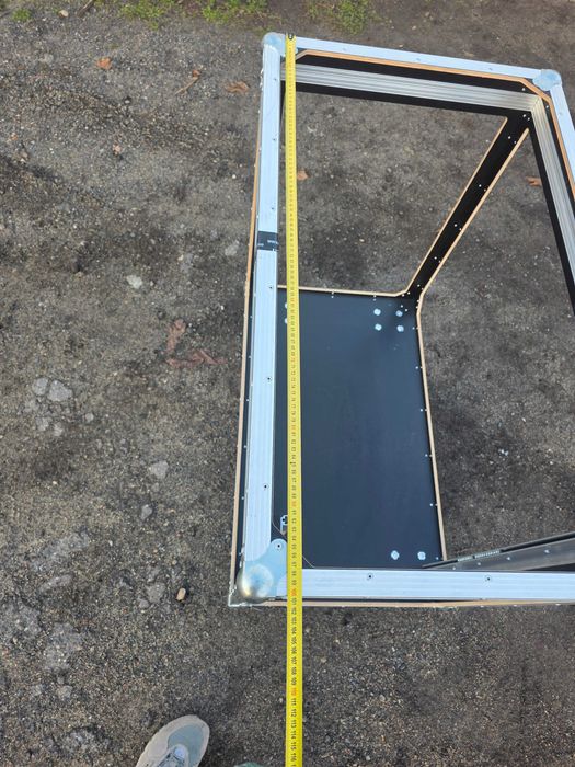 Szafa stojak RACK CASE 16U 1x szyna 90cm koła 19 cali