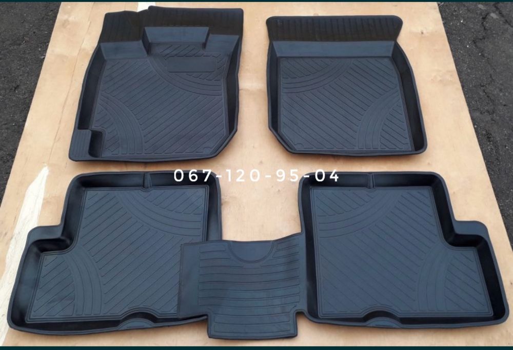 Коврики резиновые Renault Logan Sandero Duster Логан Дастер Сандеро.