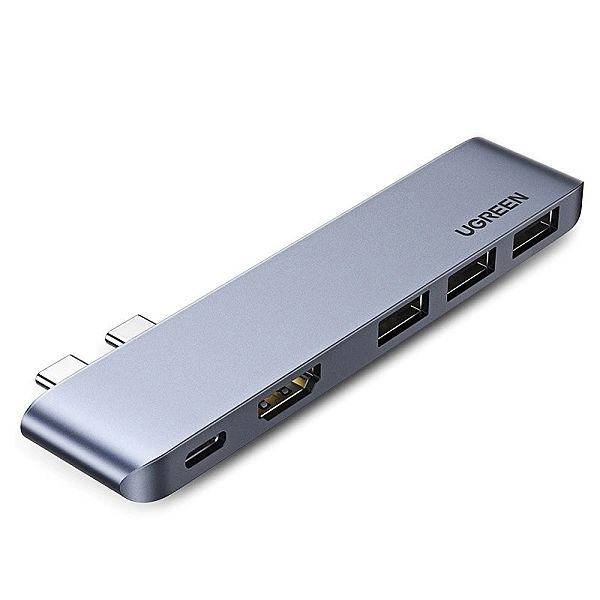 Ugreen wielofunkcyjny HUB 2x USB Typ C na USB Typ C PD (Thunderbolt 3,