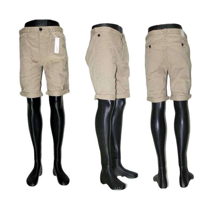 Męskie spodenki Esprit -Chino Relaxed Crafted Quality beżowe nowe -W31
