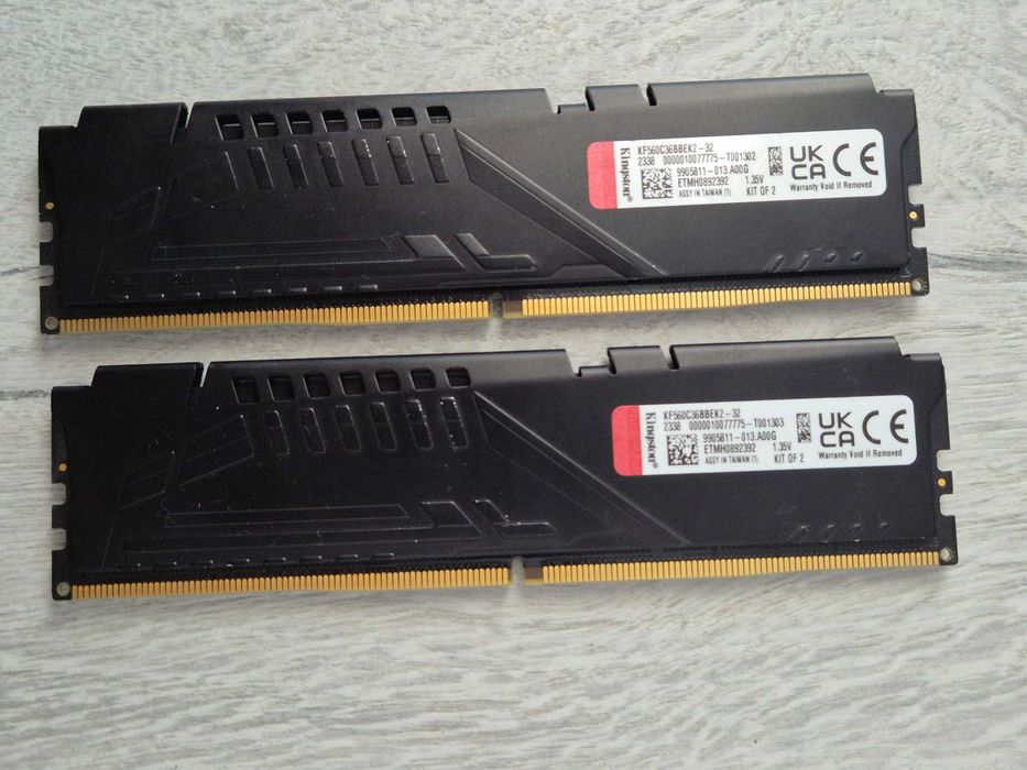 пам'ять DDR5 для ПК 32GB (2x16) 6000MHz Kingston FURY. Trade-IN