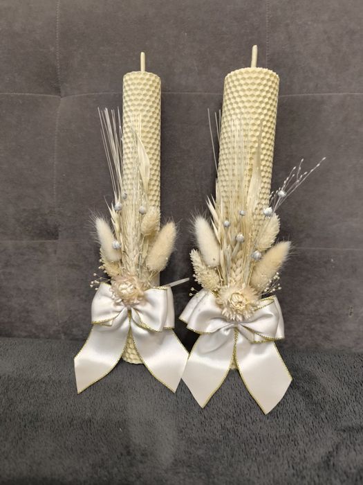 Набір свічок із натуральної вощини Сімейне вогнище