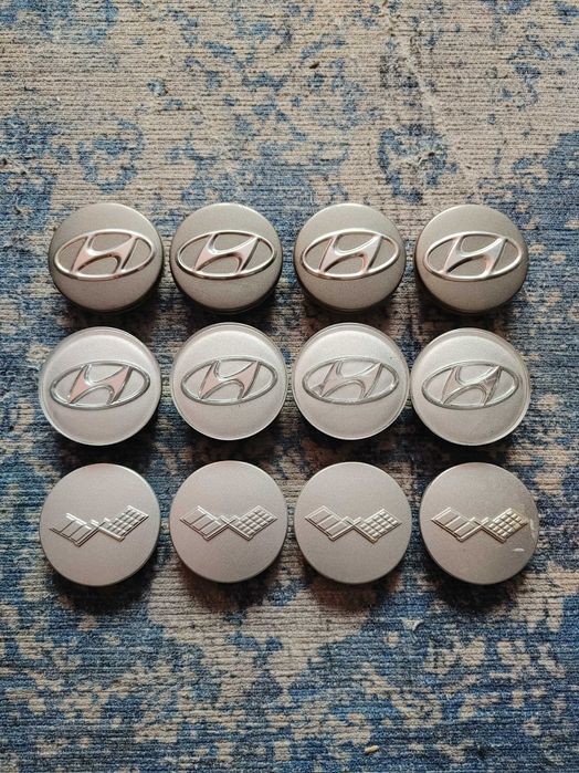 Dekielek alufelgi Hyundai Corvette 57mm x 52mm oryginał komplet