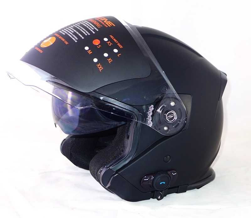 Kask z blendą otwarty Intercom Orginie Palio - WYSYŁKA 10 PLN