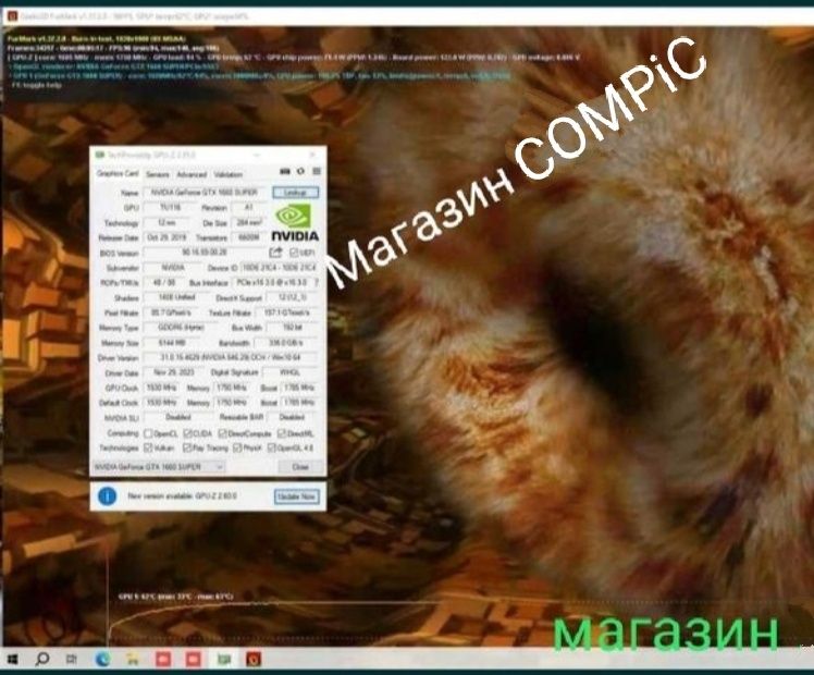 Топовая MSI GTX 1660 super gaming Oc Любые тесты Магазин COMPiC