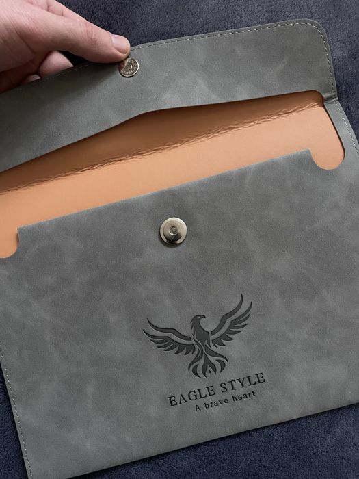 Кожаная папка для документов А5, пенал для ручек