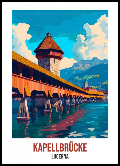 Plakat 50x70cm Kapellbrcke