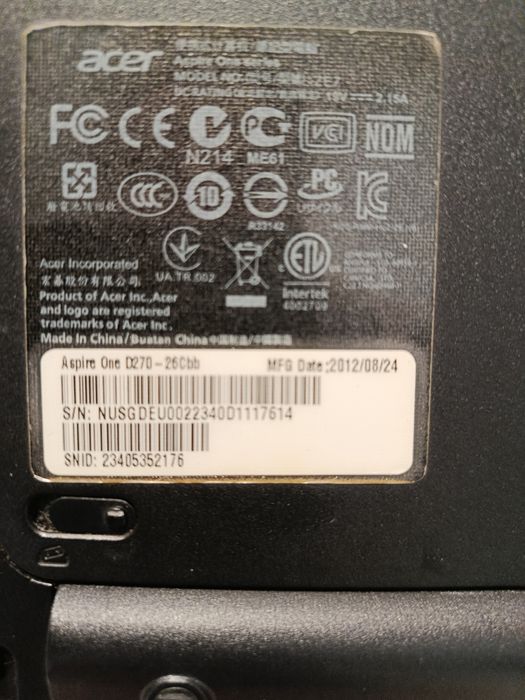 Нетбук Acer Aspire One