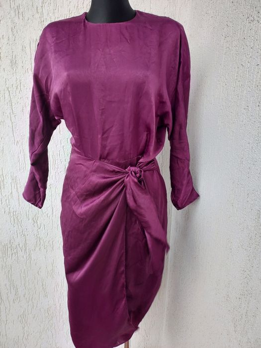 Sukienka satynowa, wesele w roz S/M.