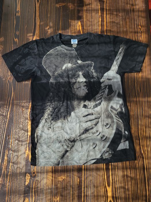 Футболка SLASH Guns N' Roses Guartarist Rock Men's T-Shirt Black Graphic Tee Bunny New
