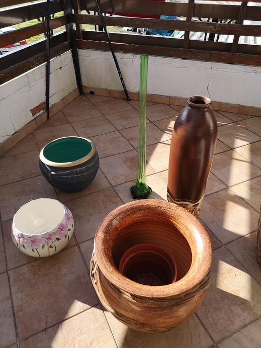 Conjunto de vasos de jardim
