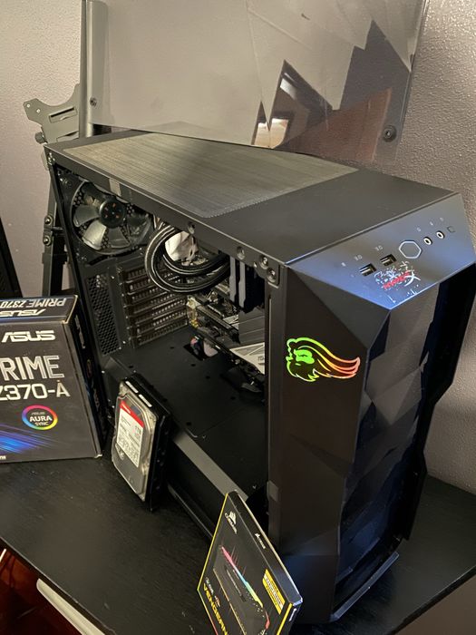 Combo Gaming i5 8600k | Asus Z370 A Prime + Ram + Watercooler + Caixa