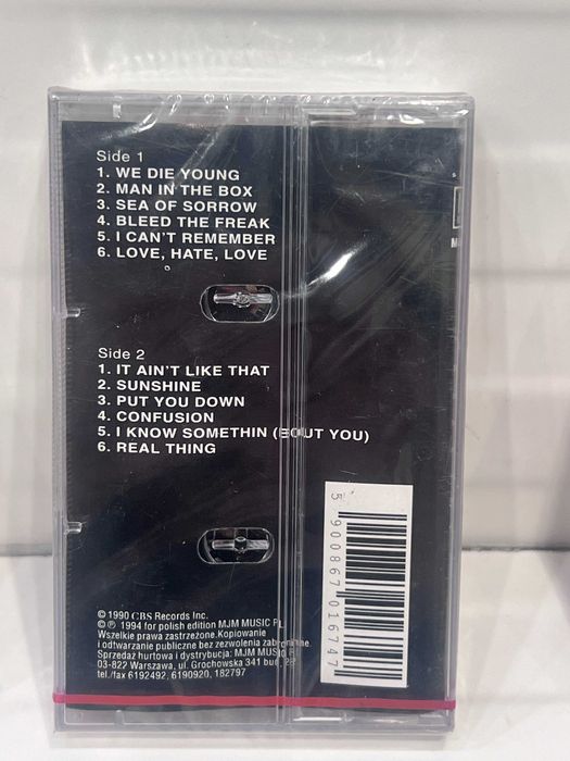 Alice in Chains Kaseta audio SEALED | kolekcjonerska | idealny stan