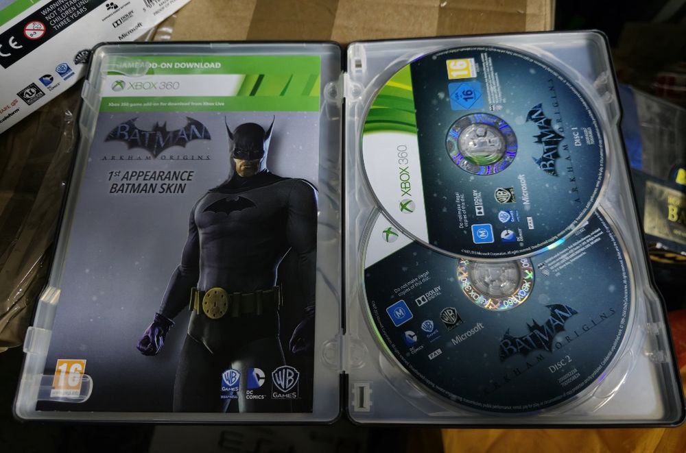 Batman Arkham Origins game Collectors Edition z figurką, steelbook x-box360