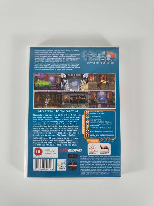 Mortal Kombat 4 PC CD ROM