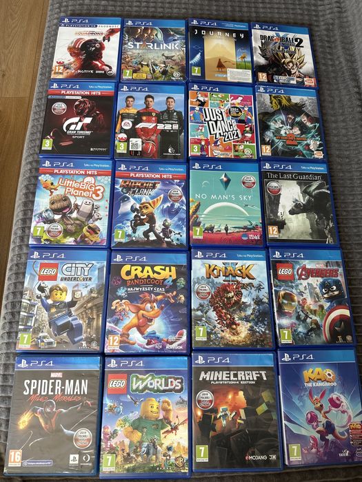 Sprzedam zamienie Ps4 5 różne lego fifa Knack crash ratchet Just dance